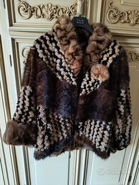 Giacca di pellicccia visone e castoro