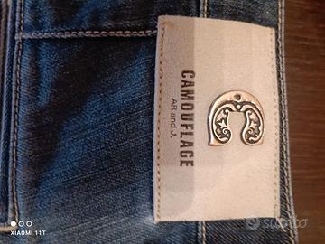 jeans camouflage originali taglia 48