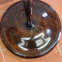 Lampada da terra in legno