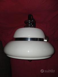 lampadario a campana in plexiglass anni 70