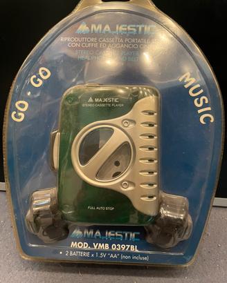 Stereo cassette player walkman Majestic nuovo
