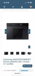 Forno elettrico 50 L Classe A+ Grafite