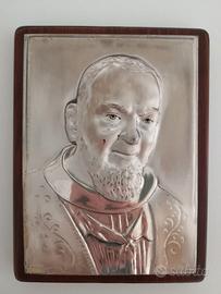 Icone in argento con cornici di legno