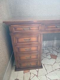 scrivania legno anni 70