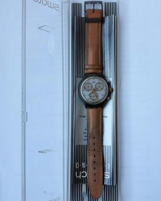 OROLOGIO SWATCH CHRONO ANNI 90 PELLE