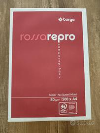 Risme carta nuove, varie marche, set 4 risme