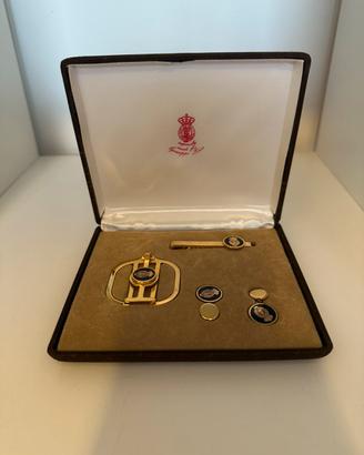 Set vintage uomo - gemelli, fermacravatte, fibbia