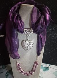foulard con ciondolo 