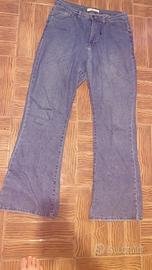 Jeans zampa di elefante usati una volta