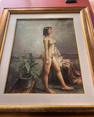 Opera Quadro olio su tela Luciano Lutring