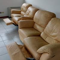 Poltrone in pelle reclinabili