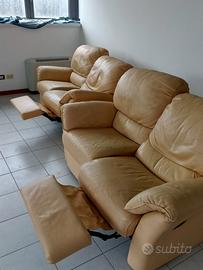 Poltrone in pelle reclinabili