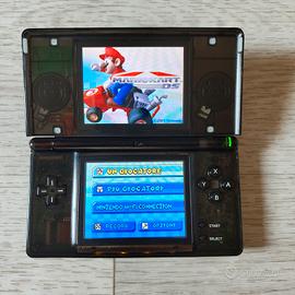 Nintendo Ds Lite nero trasparente con R4