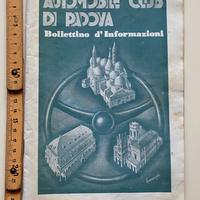 Rivista automobil club padova anni 50