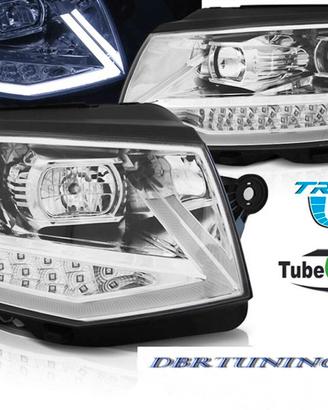 Fari anteriori Tube Light DRL VW T6 15-19 cromo