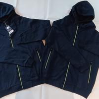 2 Felpe da lavoro nere con zip taglia S-L