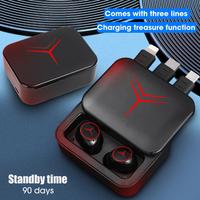 Cuffie senza fili led power display in ear wireles