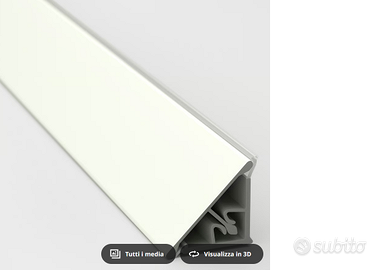 IKEA BASKETORP Lista finitura piano lavoro bianco