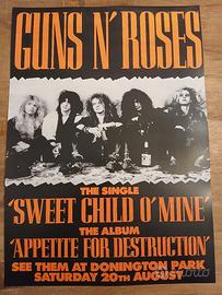 poster Guns N Roses decorazione parete formato A3 