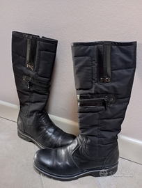 Stivale nero in pelle tg 37