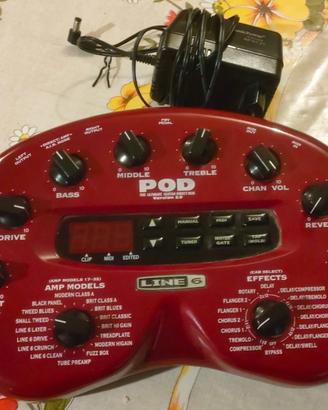Effetti per chitarraLine6 POD 2.0/footcontrol/cavi