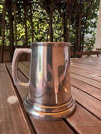 Boccale birra argento massiccio 925 sterling