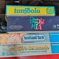 giochi in scatola vintage, in blocco