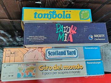 giochi in scatola vintage, in blocco