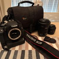 Reflex Canon EOS 600D + obbiettivi e accessori