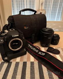 Reflex Canon EOS 600D + obbiettivi e accessori