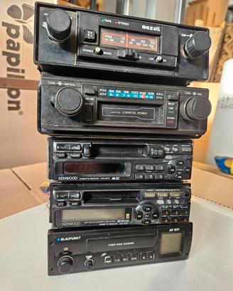 5 Autoradio vintage vecchie anni 80-90
