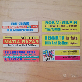 Etichette vintage jukebox disco vinile anni 70