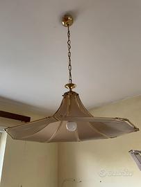 Lampadario a campana in vetro