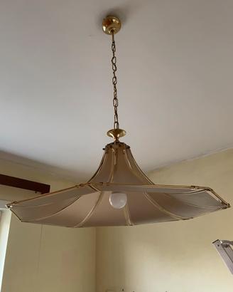 Lampadario a campana in vetro