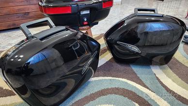 Tris di valigie nere originali Honda VFR 800 VTEC