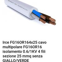 Cavo elettrico 4×25 mmq