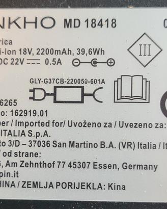 Aspirapolvere ENKHO mod. MD18418