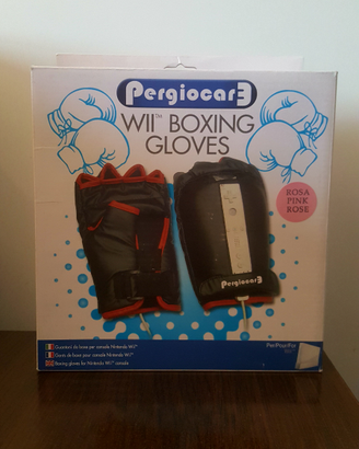 WII boxing gloves guantoni box Nintendo WII ROSA