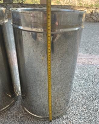 2 tubi canna fumaria doppia parete diametro 300