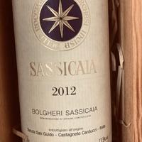 Vino bolgheri Sassicaia 2012