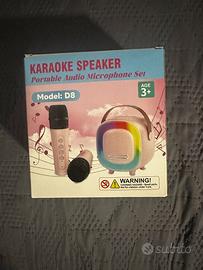Karaoke  Bambini con 2 microfoni cassa Bluetooth
