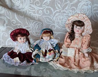  Bambole porcellana Capodimonte fatte a mano