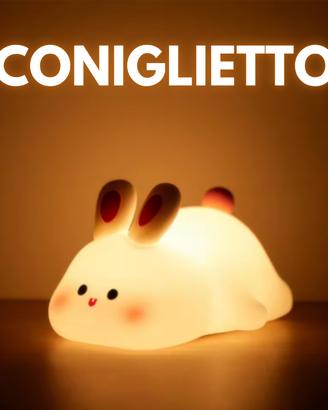 LAMPADA SILICONE CONIGLIETTO FACCIONE