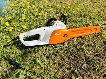 Elettrosega Stihl e accetta