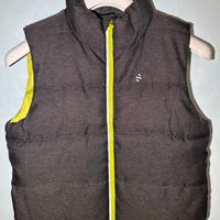 H&M Gilet Ragazzo Grigio con Zip Gialla