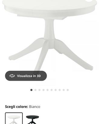 Tavolo allungabile bianco