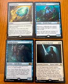 Lotto 4 carte rare Magic The Gathering.