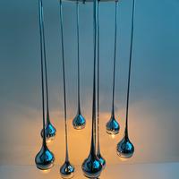 Lampada Angelo Brotto Esperia anni 70 cromata