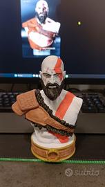 Busto Kratos - God Of War dipinto a mano - 15cm 