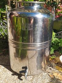 fusto olio acciaio inox 50 litri